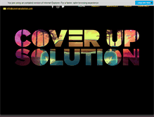 Tablet Screenshot of coverupsolution.com